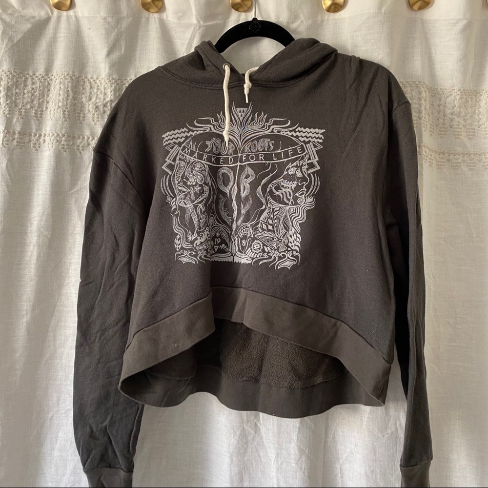 Obey cropped hoodie